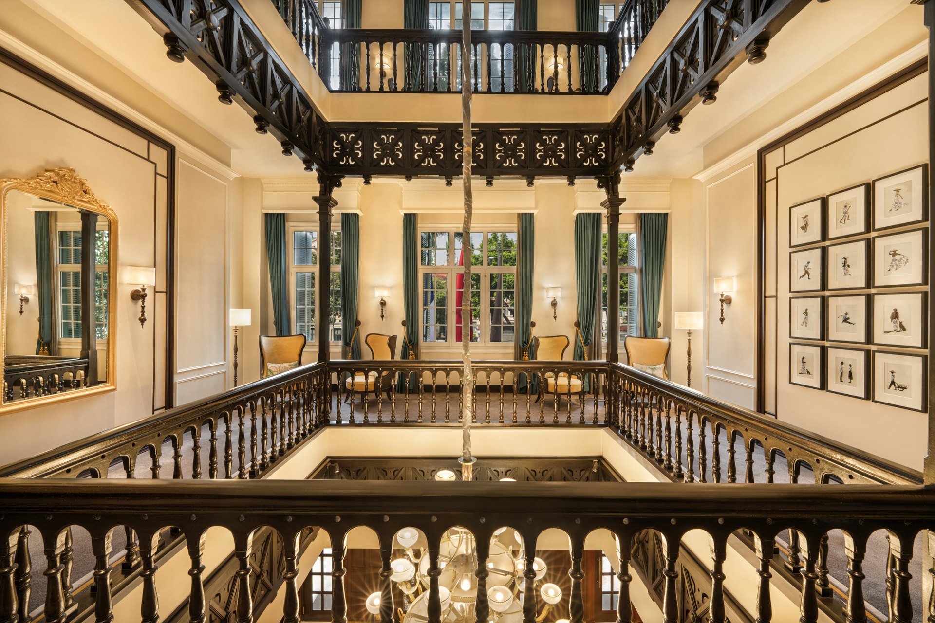 The galleried foyer of the Metropole’s Heritage Wing